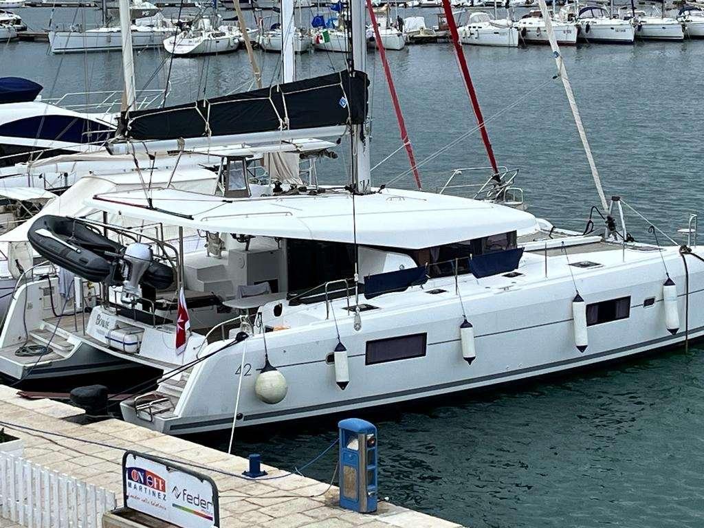 Lagoon 42 “Bowie”, a catamaran for charter in Malta at Ta' Xbiex