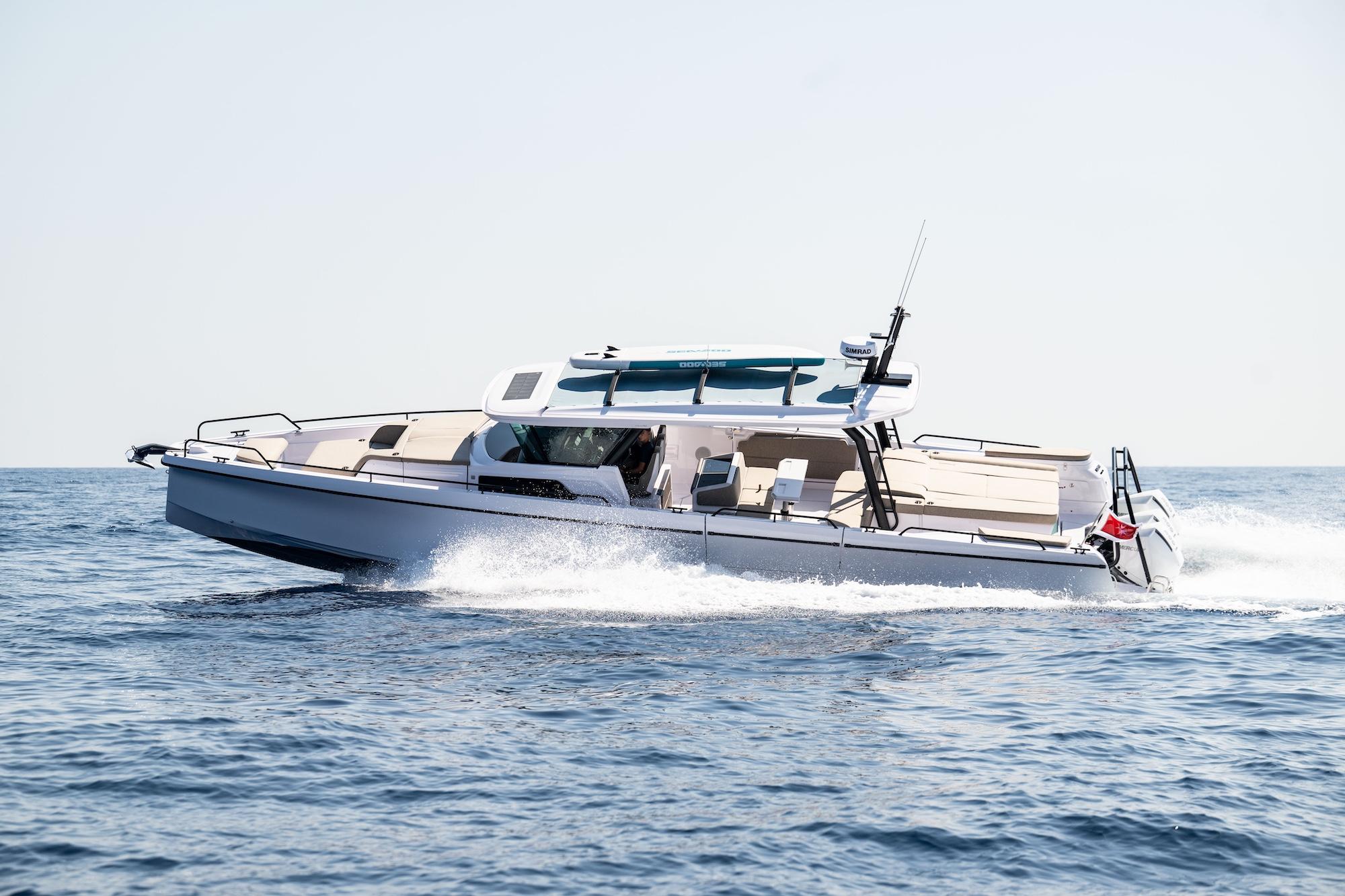 Axopar 45 Cross-Top, a motor yacht for charter in Malta at Portomaso