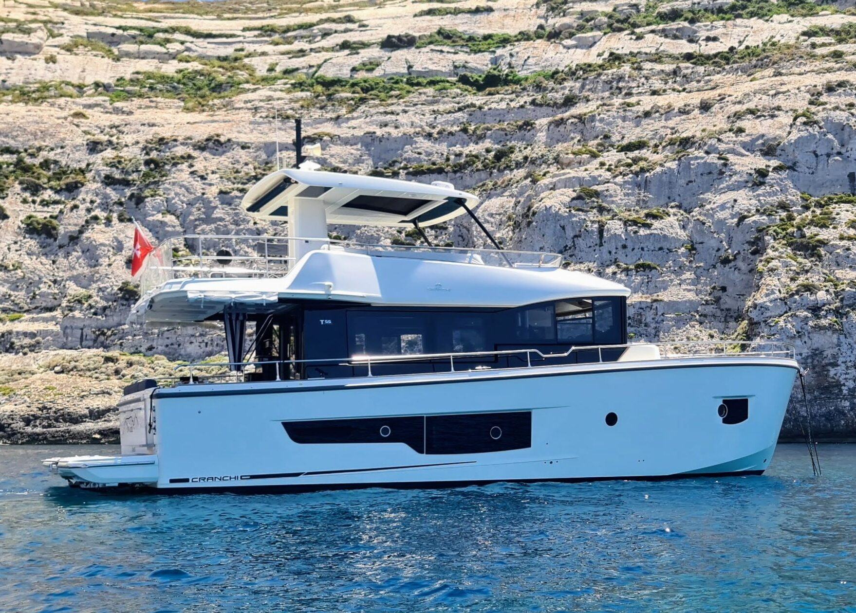Cranchi T55 Trawler, 2020, for sale in Malta through Yacht Hub Group