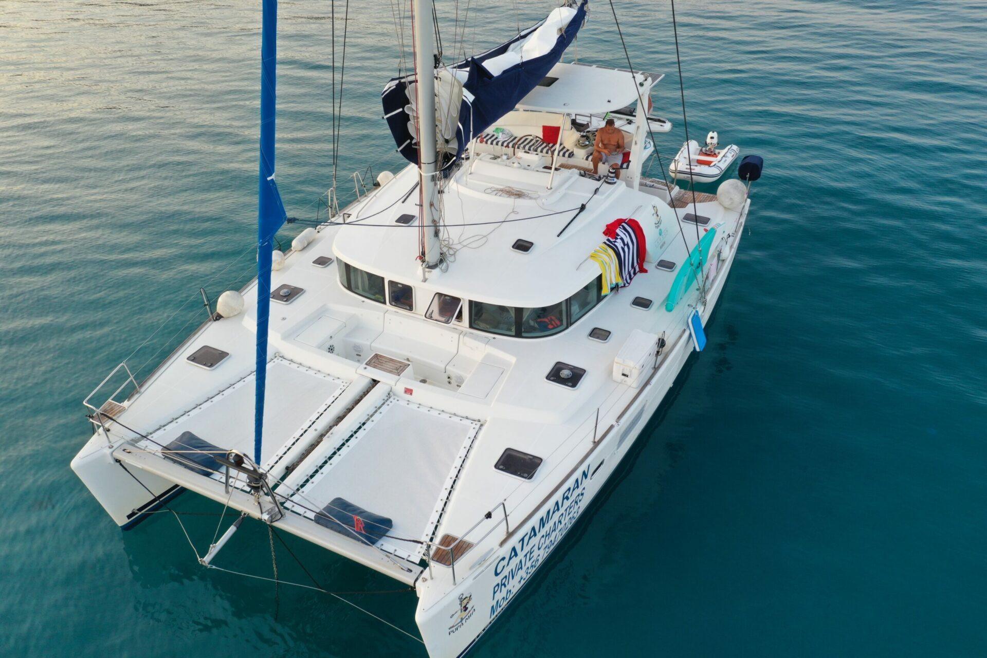 Pupa Mia, a catamaran for charter in Malta at Ta' Xbiex