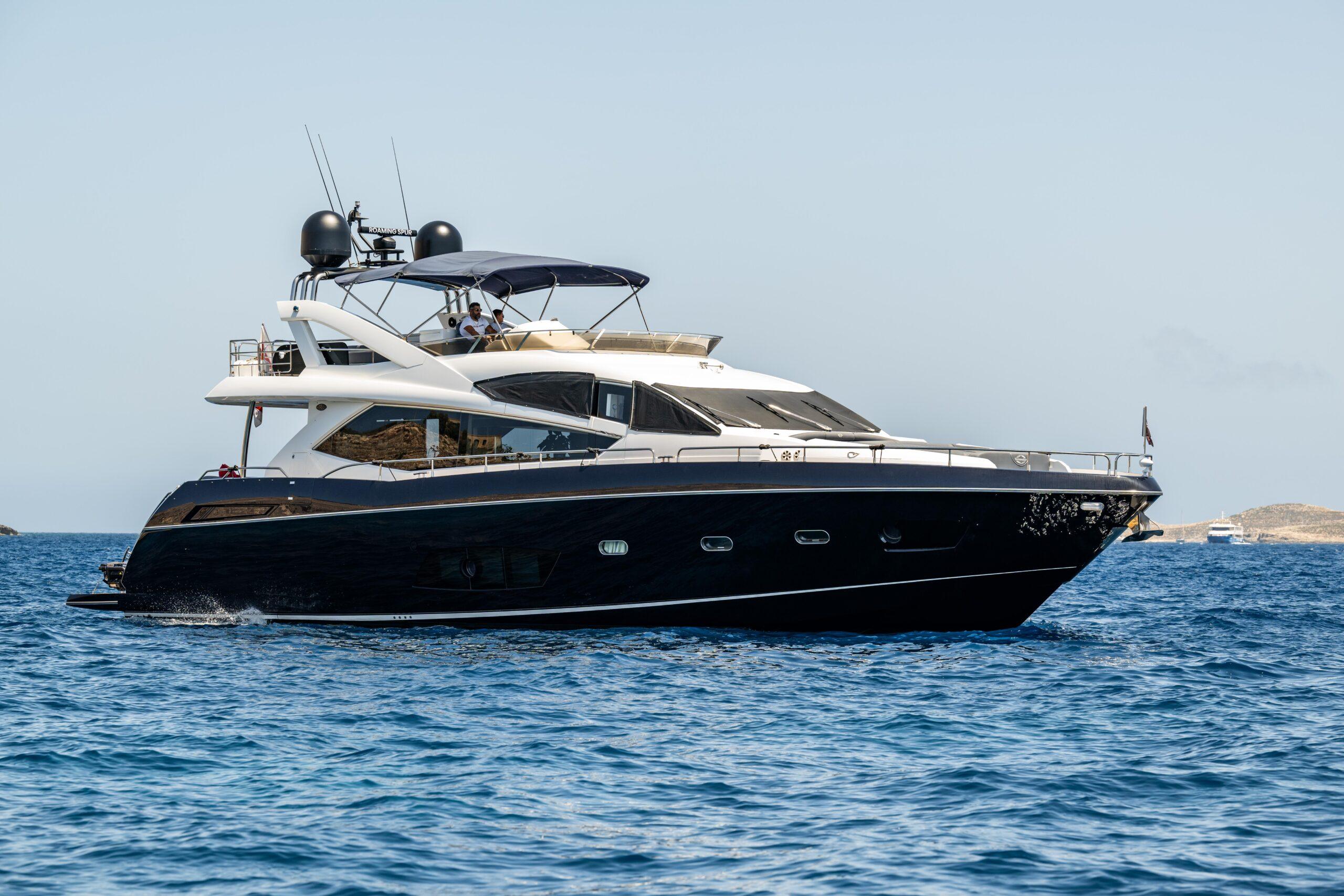 Sunseeker Manhattan 73 “AINO”, a motor yacht for charter in Malta at Portomaso