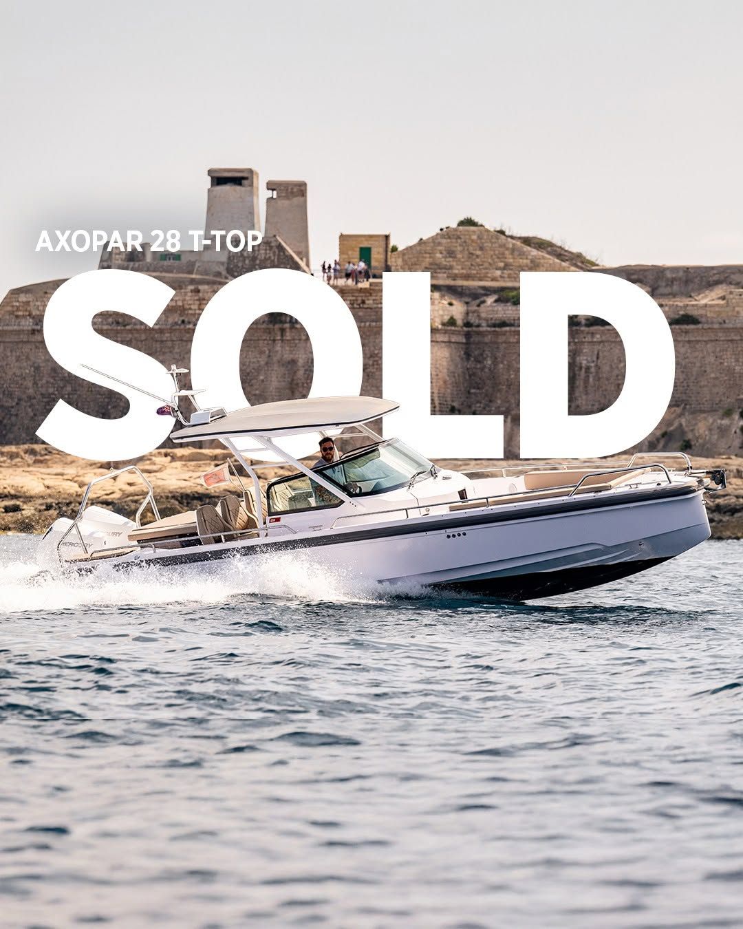 Axopar 28 T-Top, 2023, for sale in Malta through Yacht Hub Group